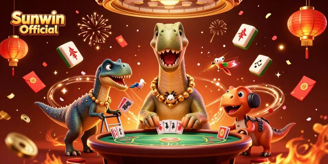 Engage with Sunwin Official as a dinosaur-themed casino adventure full of excitement and colorful gambling elements.