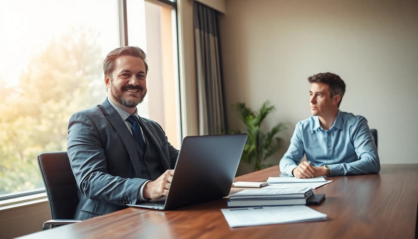 Headhunter Bochum berät professionell einen Klienten bei der Personalsuche.