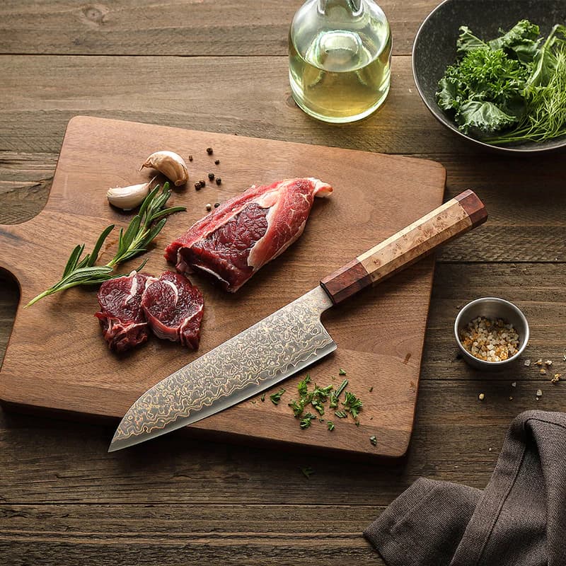 Jetzt Damaskus Stahl Messer online kaufen – Premium-Qualität von Damastchef