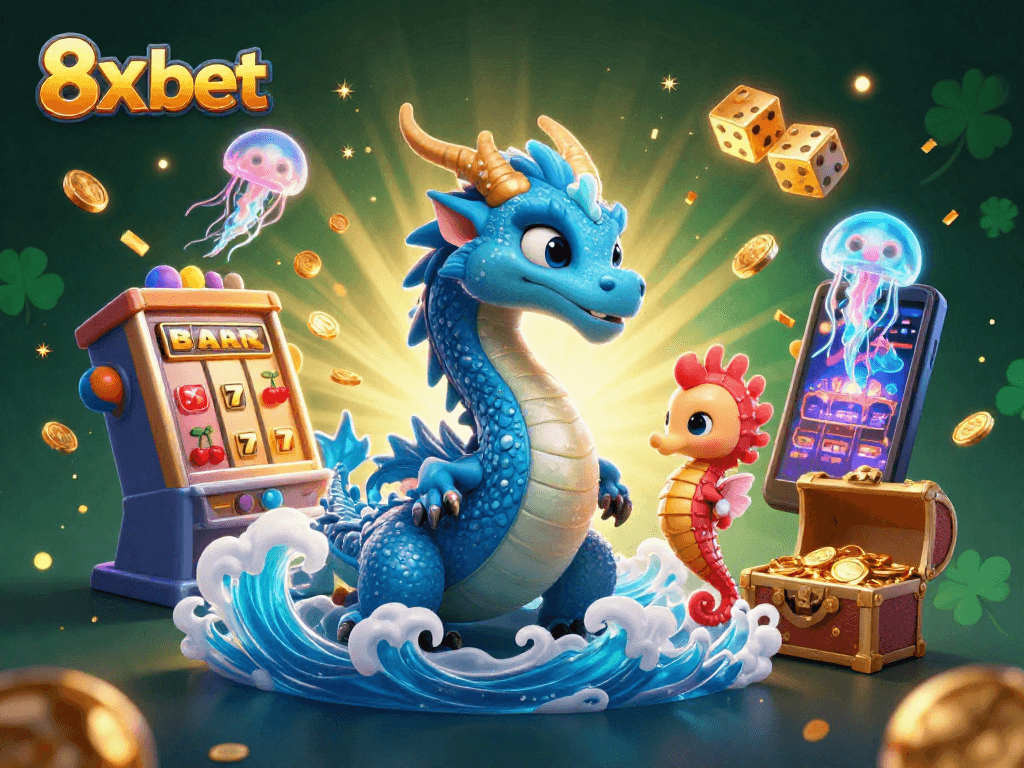 Experience thrilling wins at 8x bet with an enchanting underwater casino scene.
