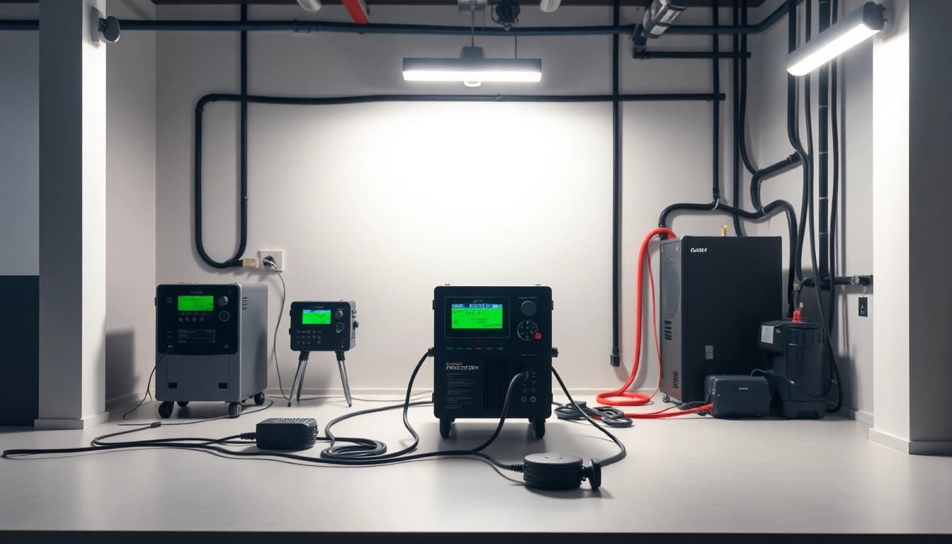 Geräteprüfung: Inspecting electrical devices for safety and compliance with technical standards.