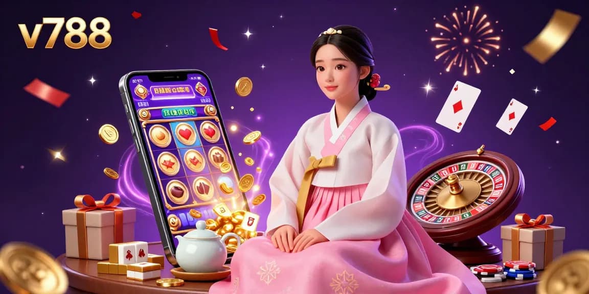 Engage with exciting slot gameplay on v788 featuring colorful reels, festive elements, and a captivating atmosphere.