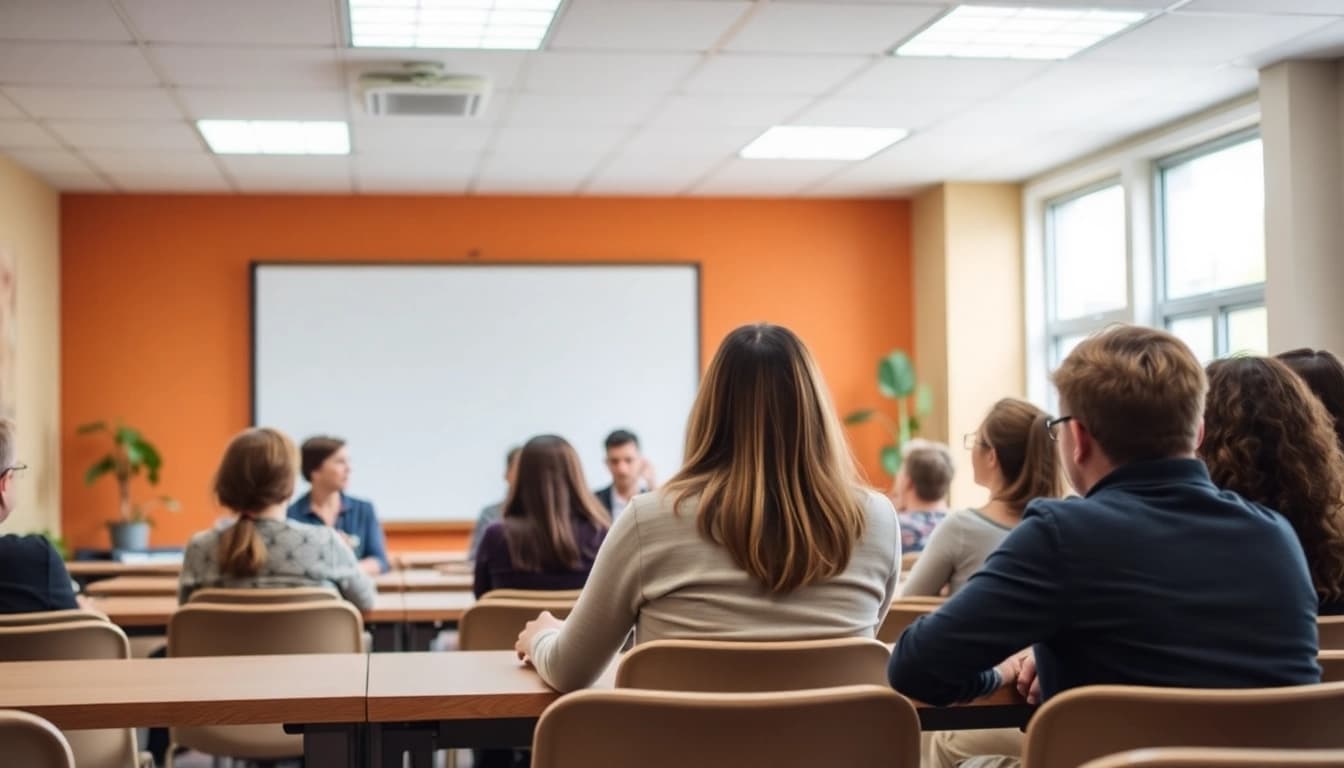 Couples actively engage in a premarital preparation class, fostering communication and understanding.