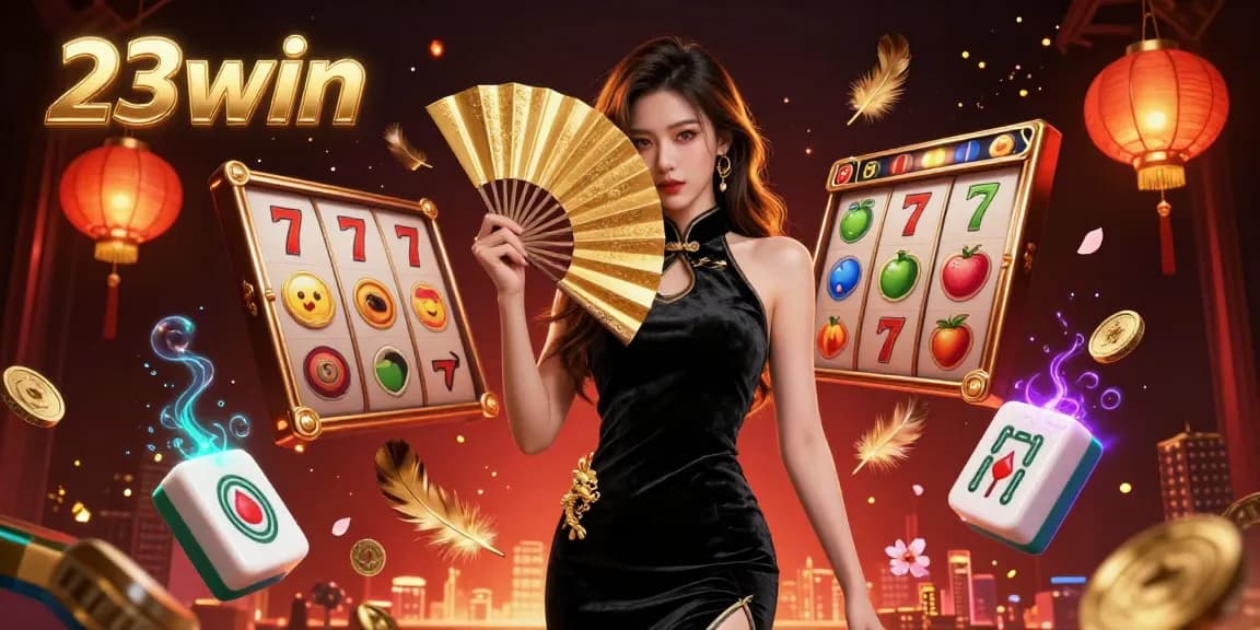 Experience thrilling gameplay at 23win with captivating visuals of spinning slots and stunning graphics.