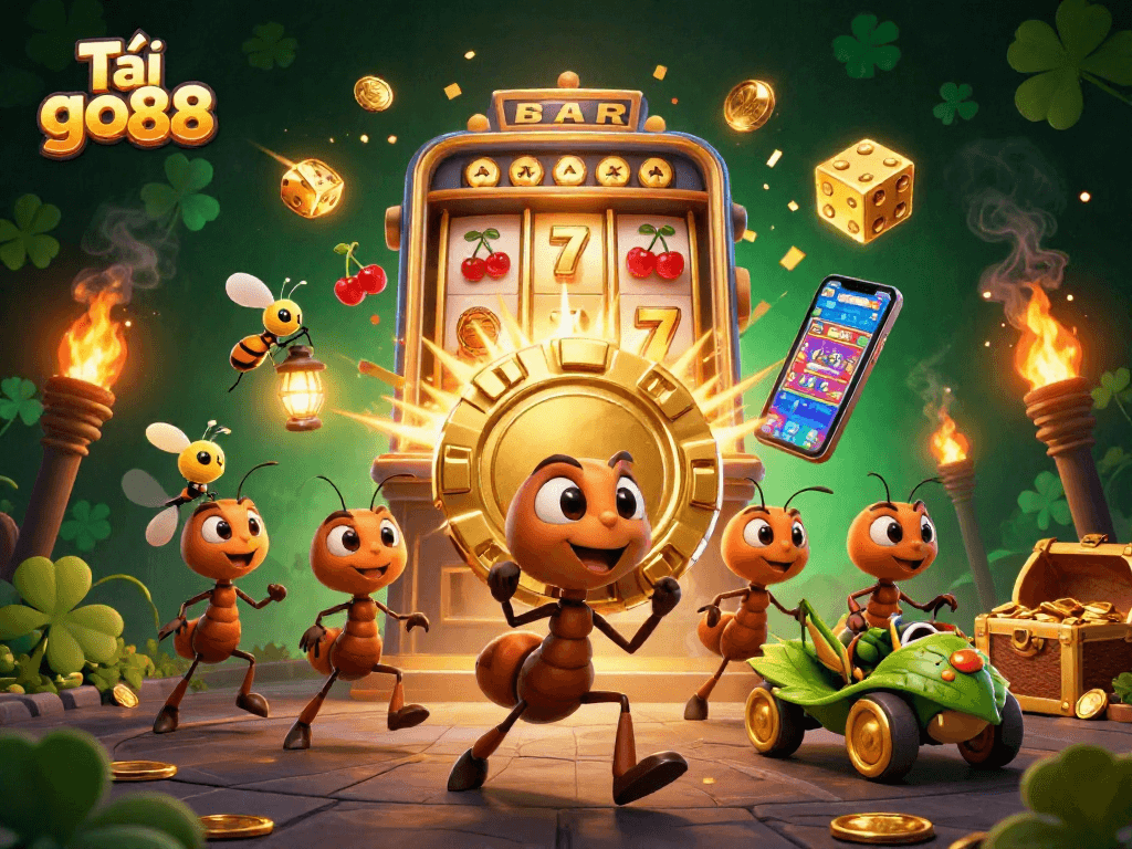 Play exciting games and win big with Tải go88 at this thrilling casino heist scene.