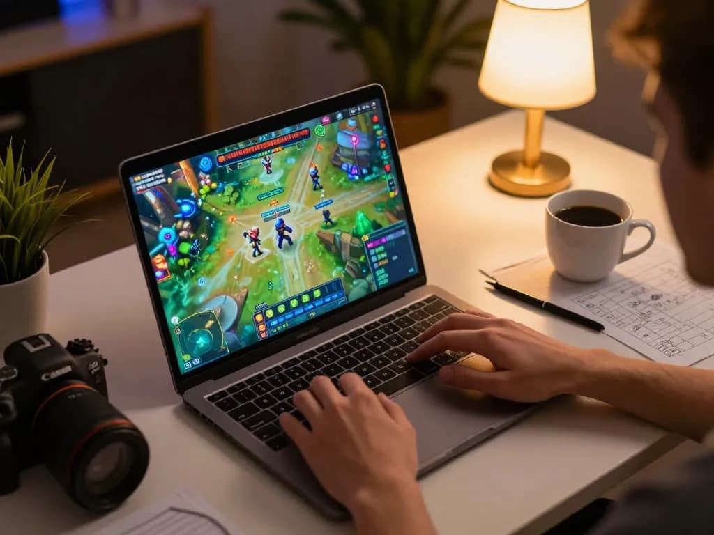 Players enjoy slot spaceman on a laptop, emphasizing fun gameplay and strategy