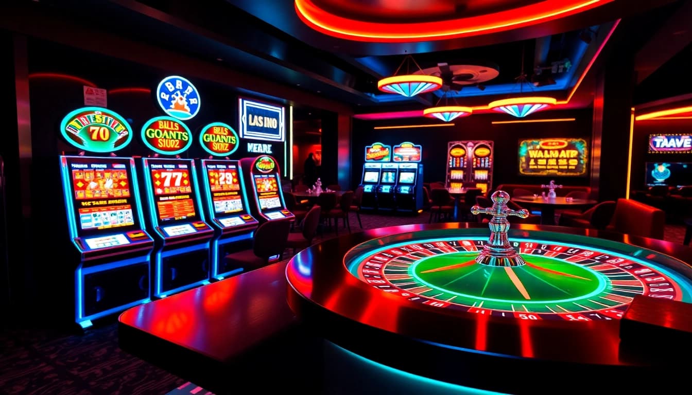 Exciting casino atmosphere showcasing an online casino schweiz with vibrant games and interactive experiences.