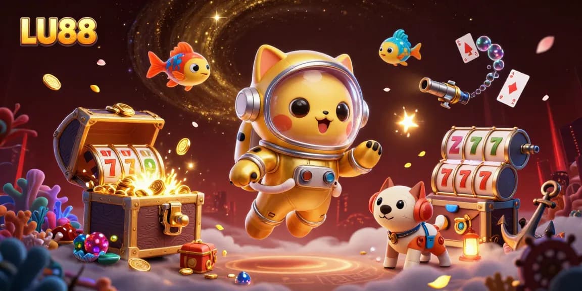 LU88 brings thrilling slot adventures with vibrant character scenes and dynamic gameplay bursting with treasure.