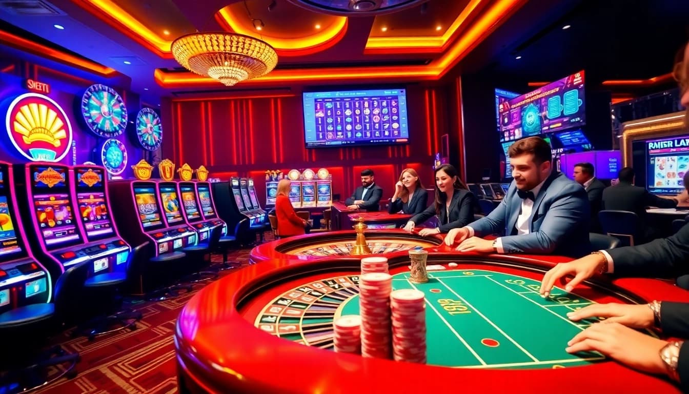 Experience thrilling gameplay at https://9bet.buzz/ with vibrant casino tables and winning players.