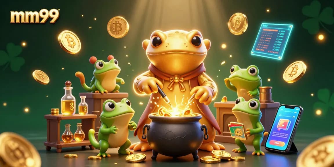 Win big at mm99 with a golden alchemist transforming metals into rich rewards in a dynamic casino setting.