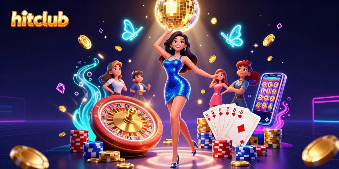 Experience hitclub with thrilling casino action featuring vibrant 3D characters and rich game elements.