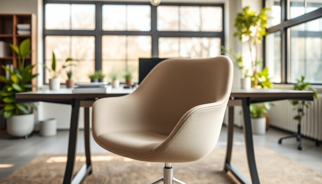 Refurbished Vitra chair enhances a contemporary office environment with style and comfort.
