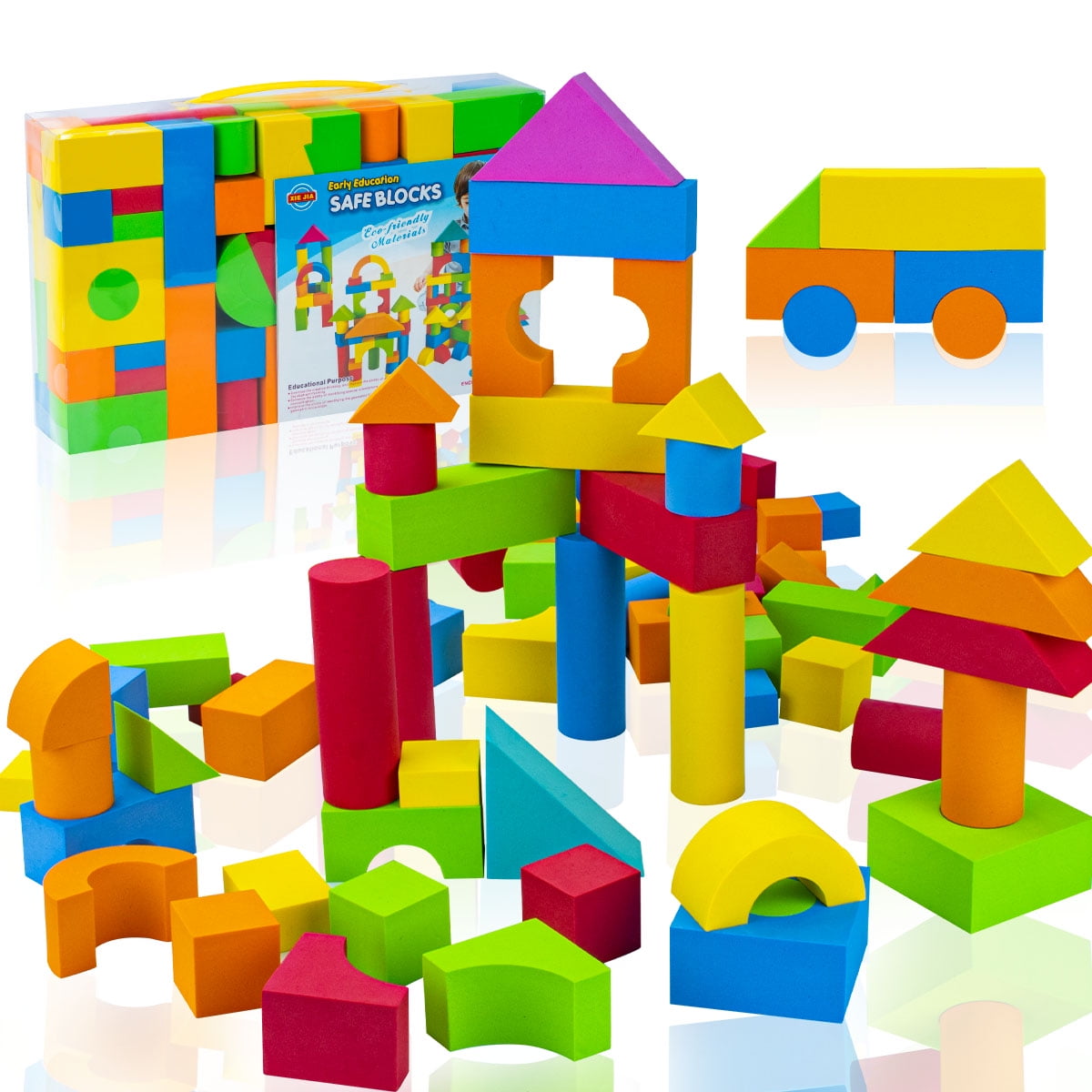 Kleine Abenteuer im Kinderzimmer mit Schaumstoff Bausteine