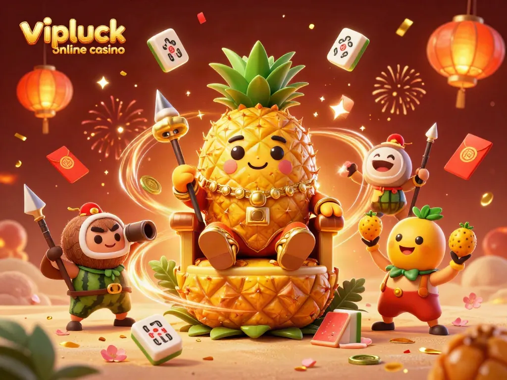 Experience thrilling gameplay at vipluck online casino with vibrant characters and festive elements.