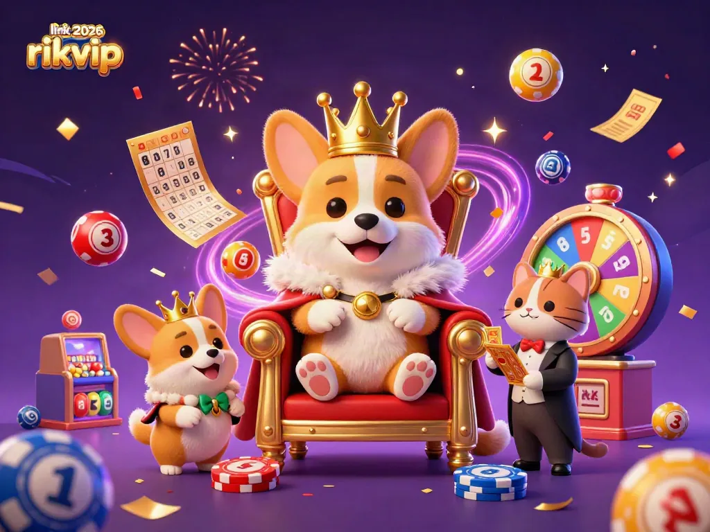 Join the celebration with link 2026 rikvip and experience exciting games with the royal corgi and friends.