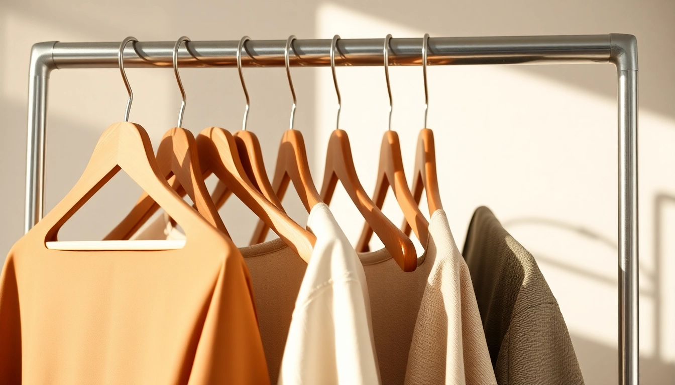 Organize your clothes effectively with a sleek wooden kleiderbügel featuring a distinctive design.