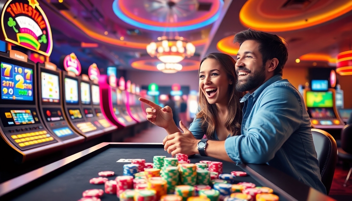 Experience the thrill of free online casino games win real money no deposit as a player celebrates a big win.