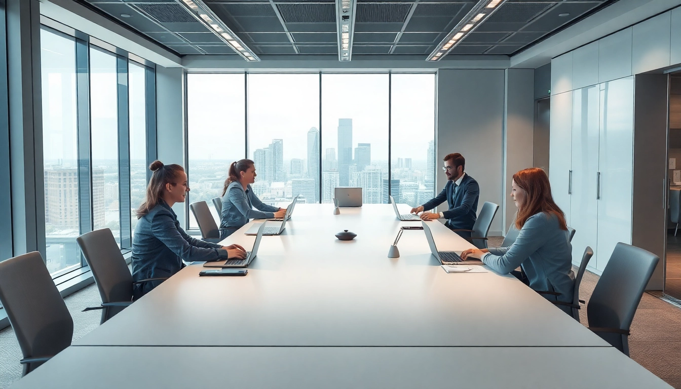 Professionelle Headhunter engagiert in strategischen Gesprächen in einem modernen Büro.