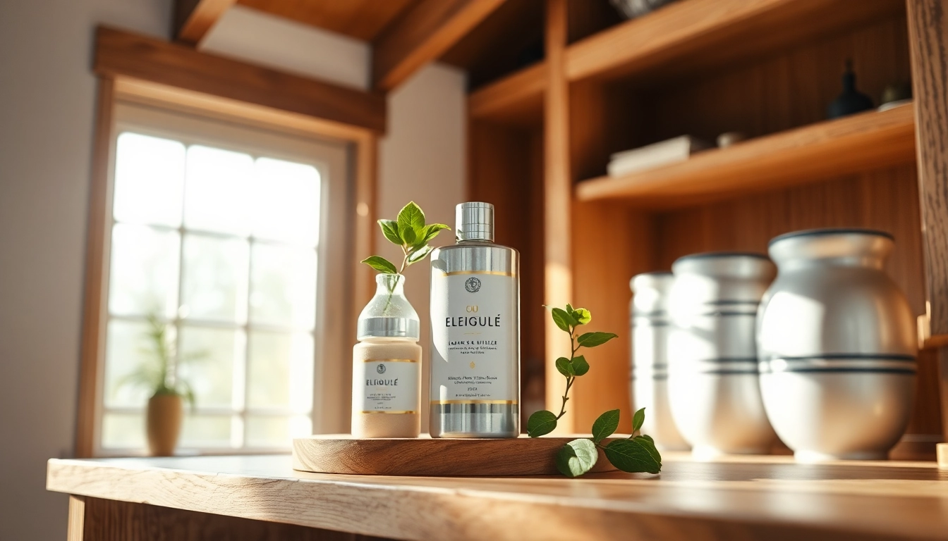 Kolloidales Silber kaufen - Elegantes Produkt auf einem Holzregal mit natürlichem Licht.