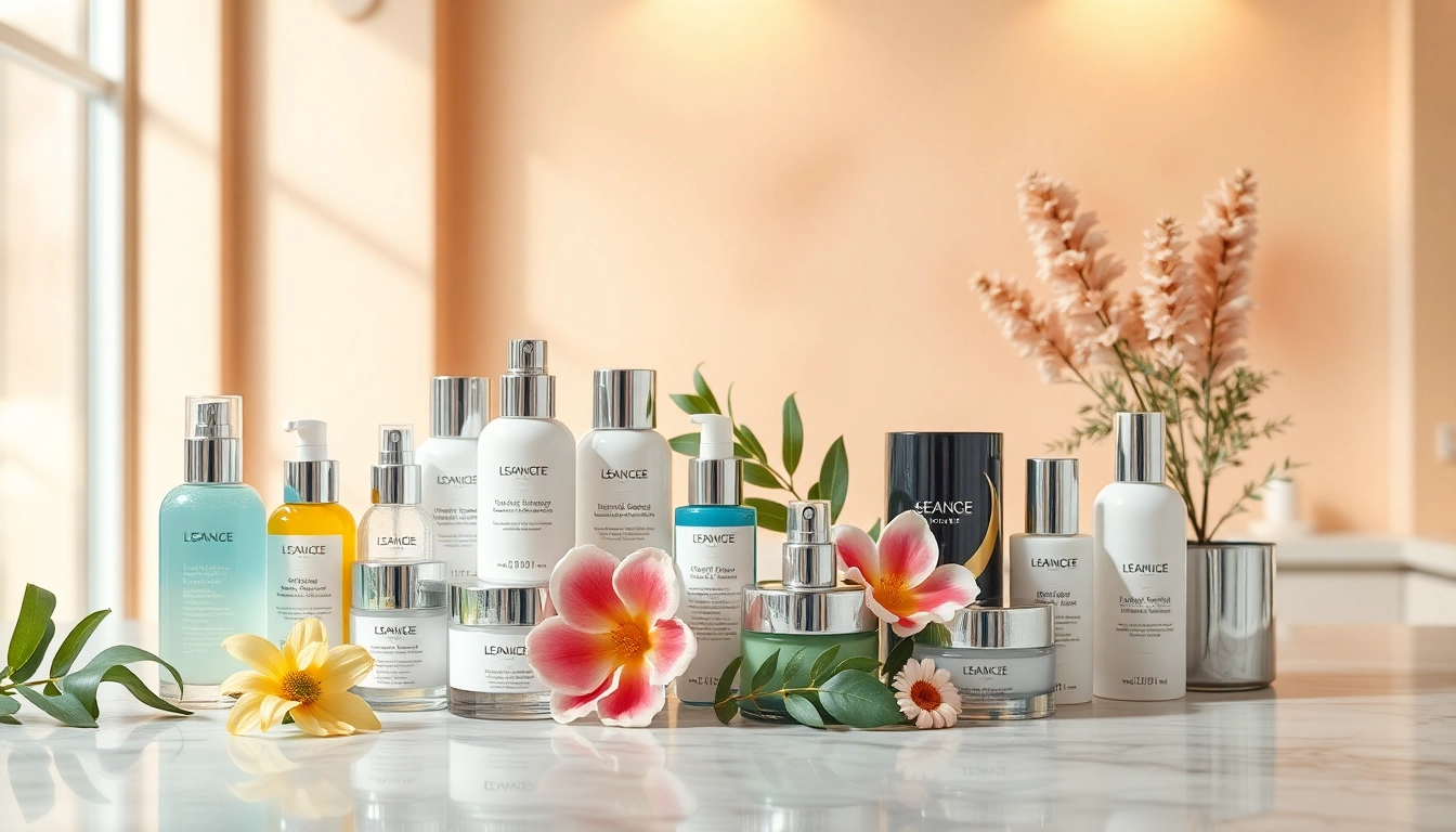 Kosmetikhersteller Deutschland: An elegant display of premium skincare products emphasizing natural beauty and quality textures.