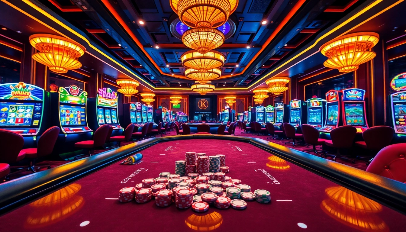 Experience thrilling gameplay at https://tha-bet.pro/ with vibrant casino tables and slot machines.