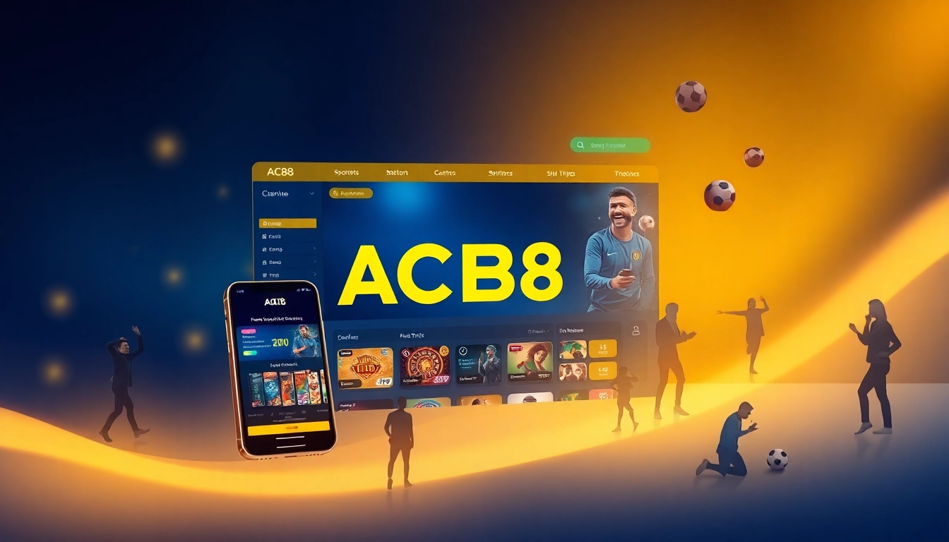Engaging ACB8 online betting platform showcasing diverse gaming options.