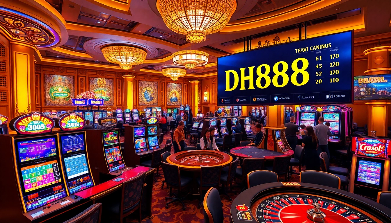 Experience thrilling gaming at DH888 with lavish tables and exciting slot machines.