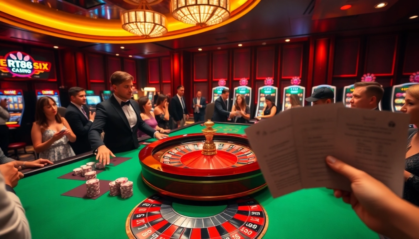 Experience the thrill of rr88 com with vibrant casino action at a roulette table.