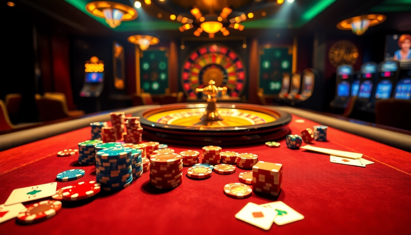 Exciting moment at 789f casino with players enjoying poker and roulette games.