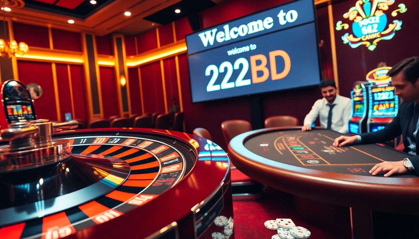 Spin the roulette wheel at 222BD Casino, where elegance meets excitement in every bet.