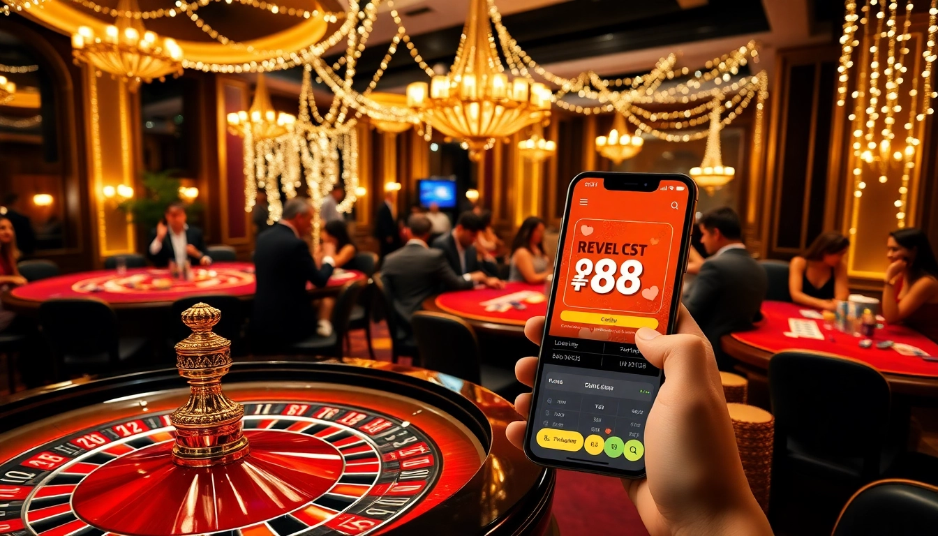 Players vying for success at the 88i nhà cái casino table, capturing excitement and strategy in gambling.