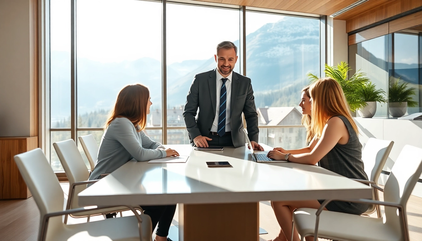 Headhunter Schweiz berät erfolgreich im modernen Büro und vermittelt Klienten.