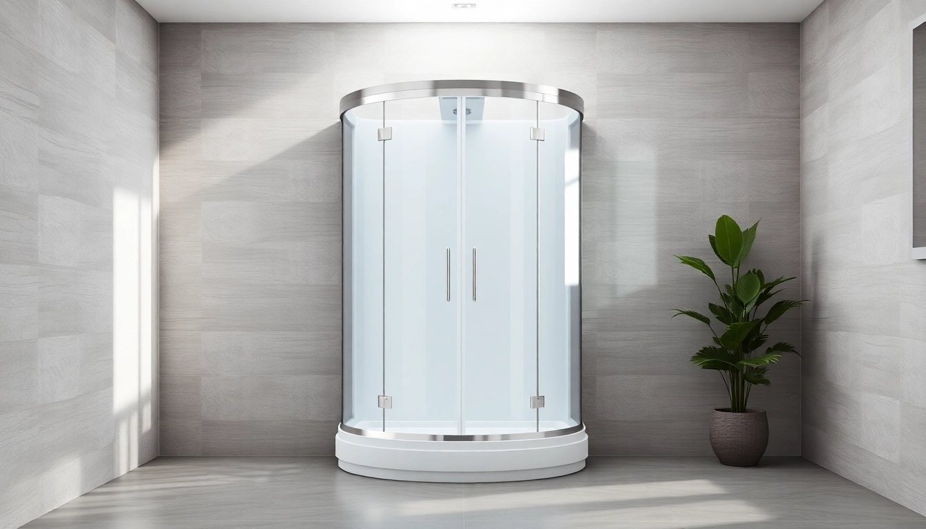 Duschkabine 80x80 im eleganten Badezimmer mit modernen Designelementen